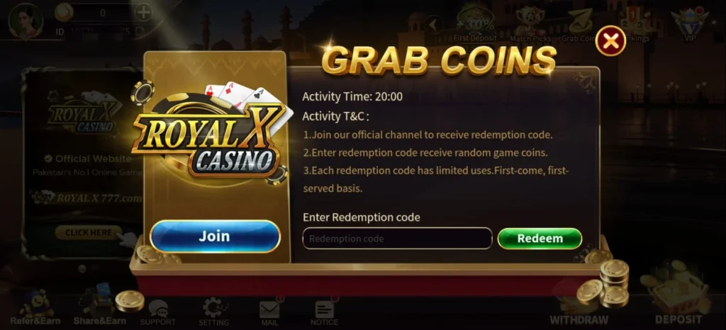 Royal X Casino Game App